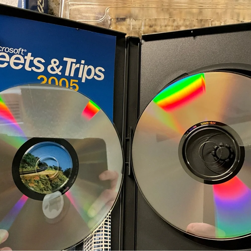 Vintage Microsoft Streets and Trips 2005 no GPS version map maps travel